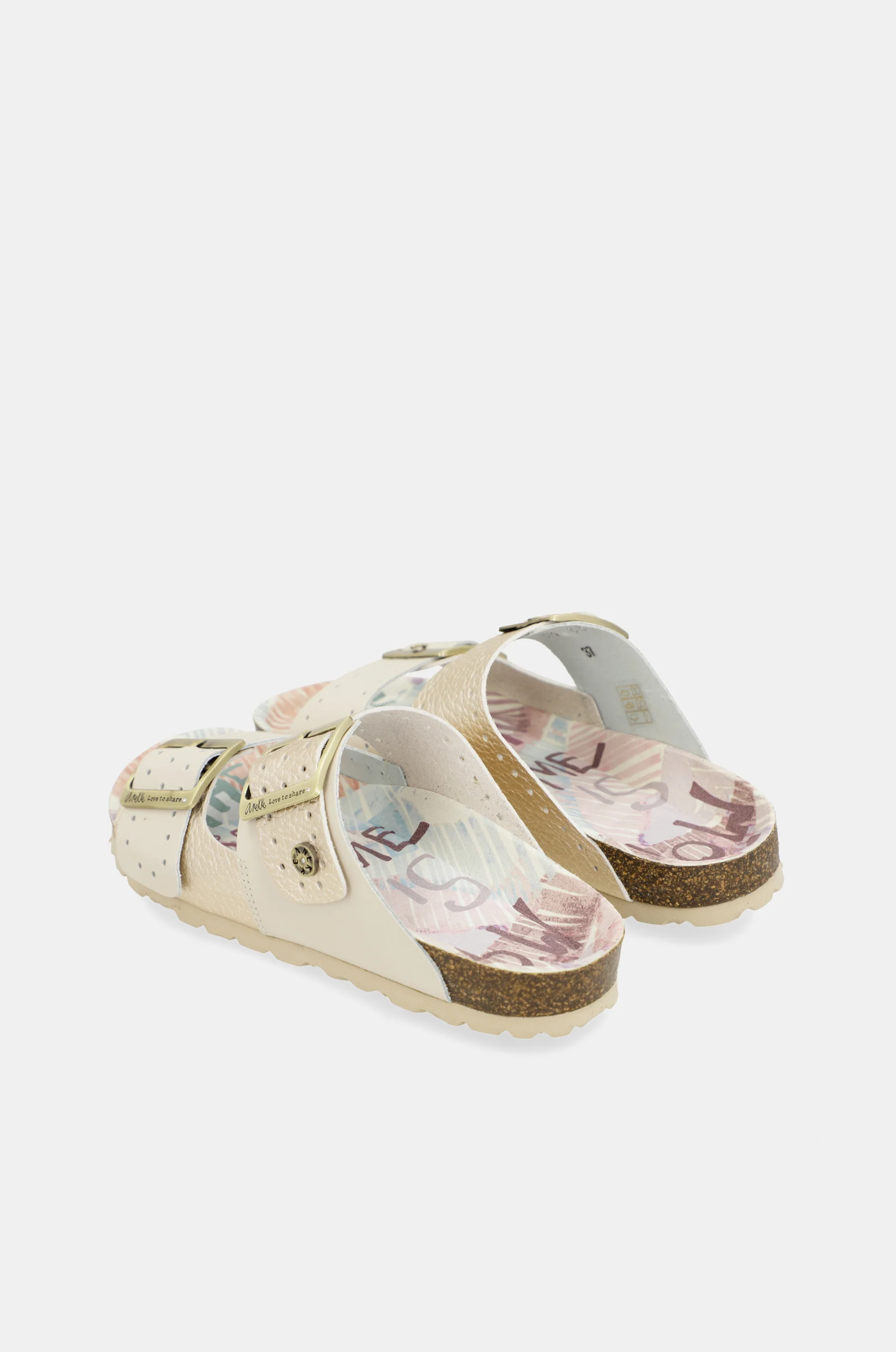 Sandalias bio de mujer dorado - Image 3