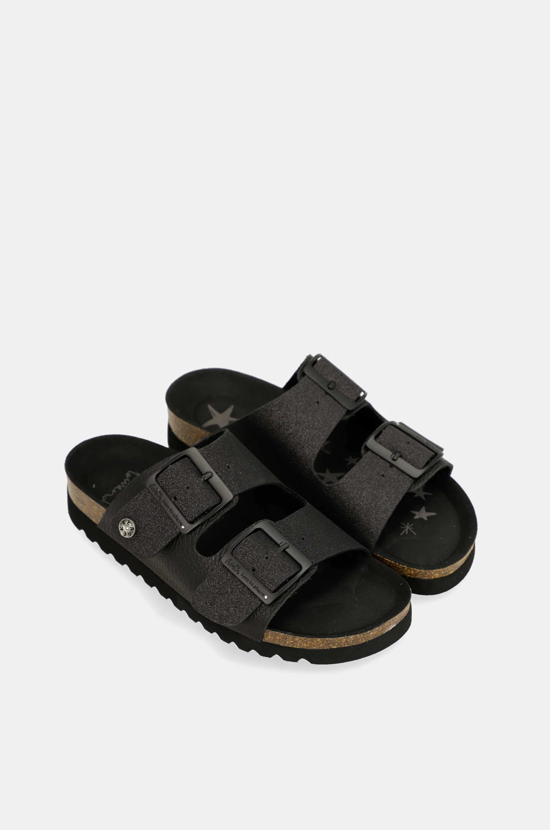 Sandalias bio de mujer negro - Image 3