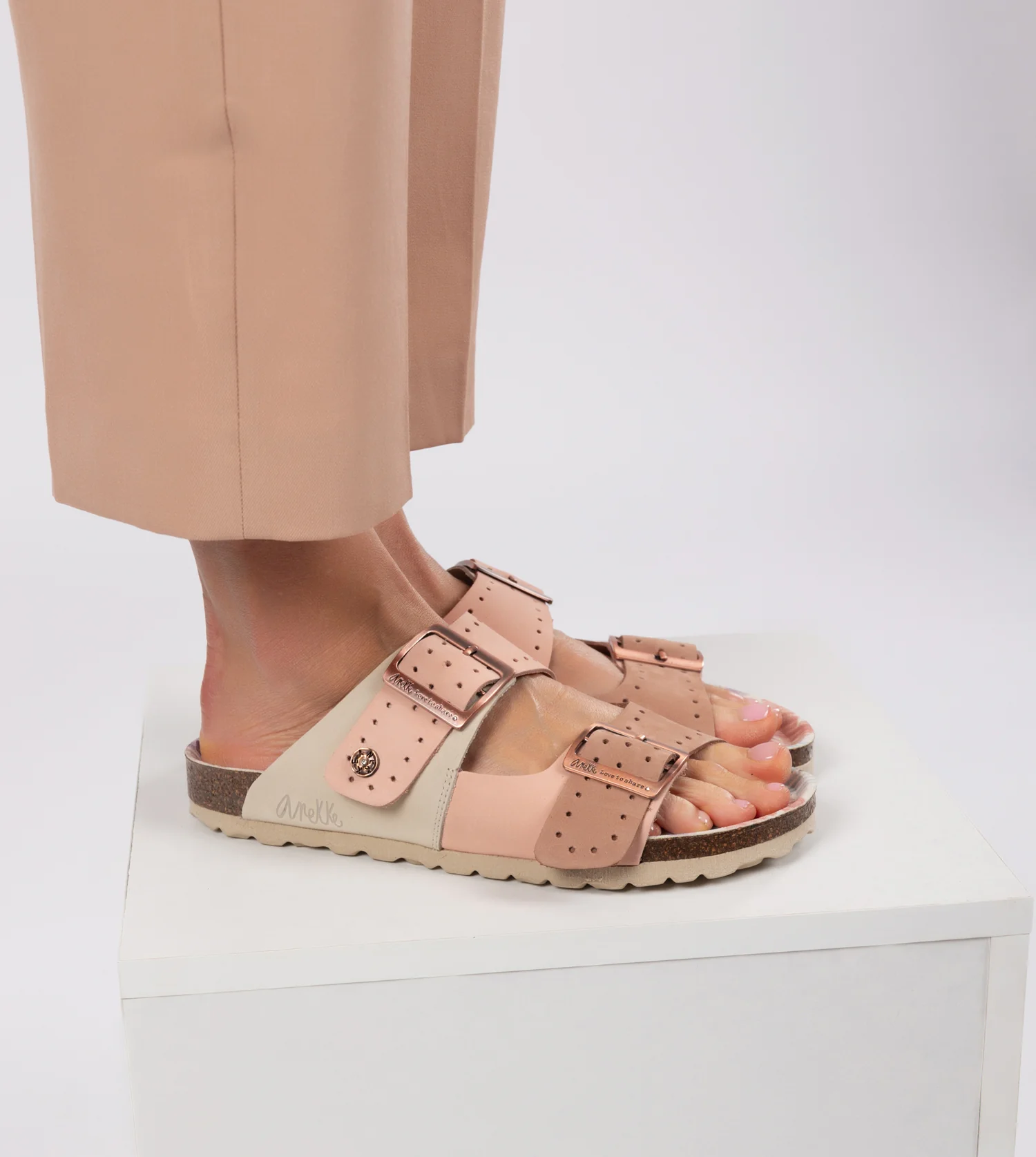 Sandalias bio de mujer Nude - Image 5