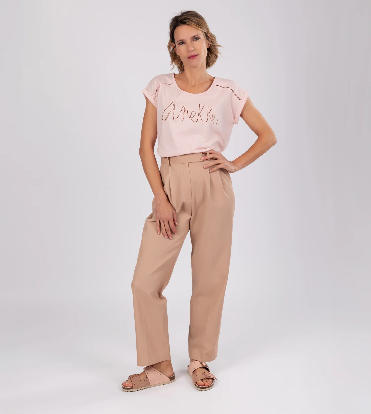 Sandalias bio de mujer Nude - Image 9