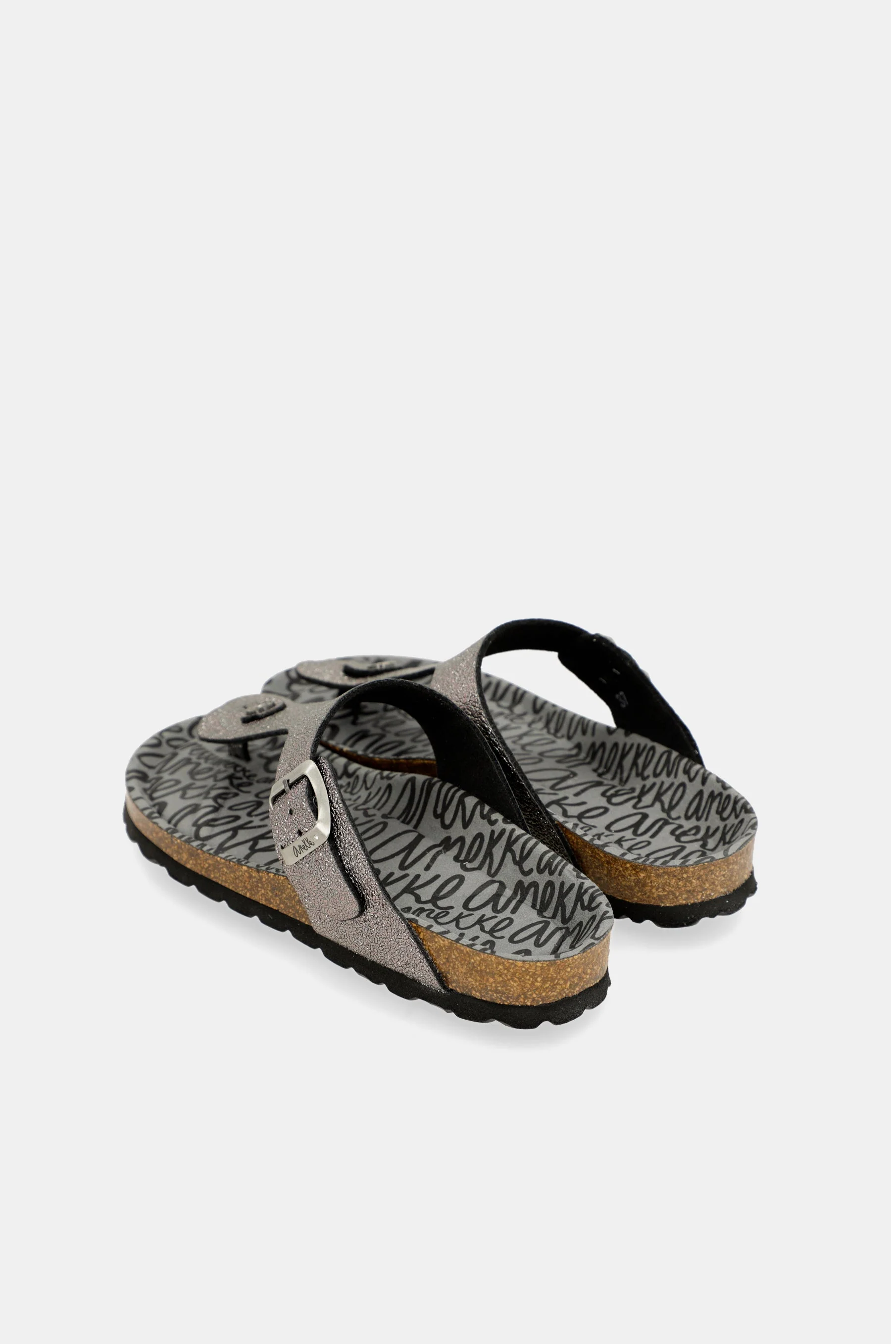Sandalias bio de mujer plata - Image 4