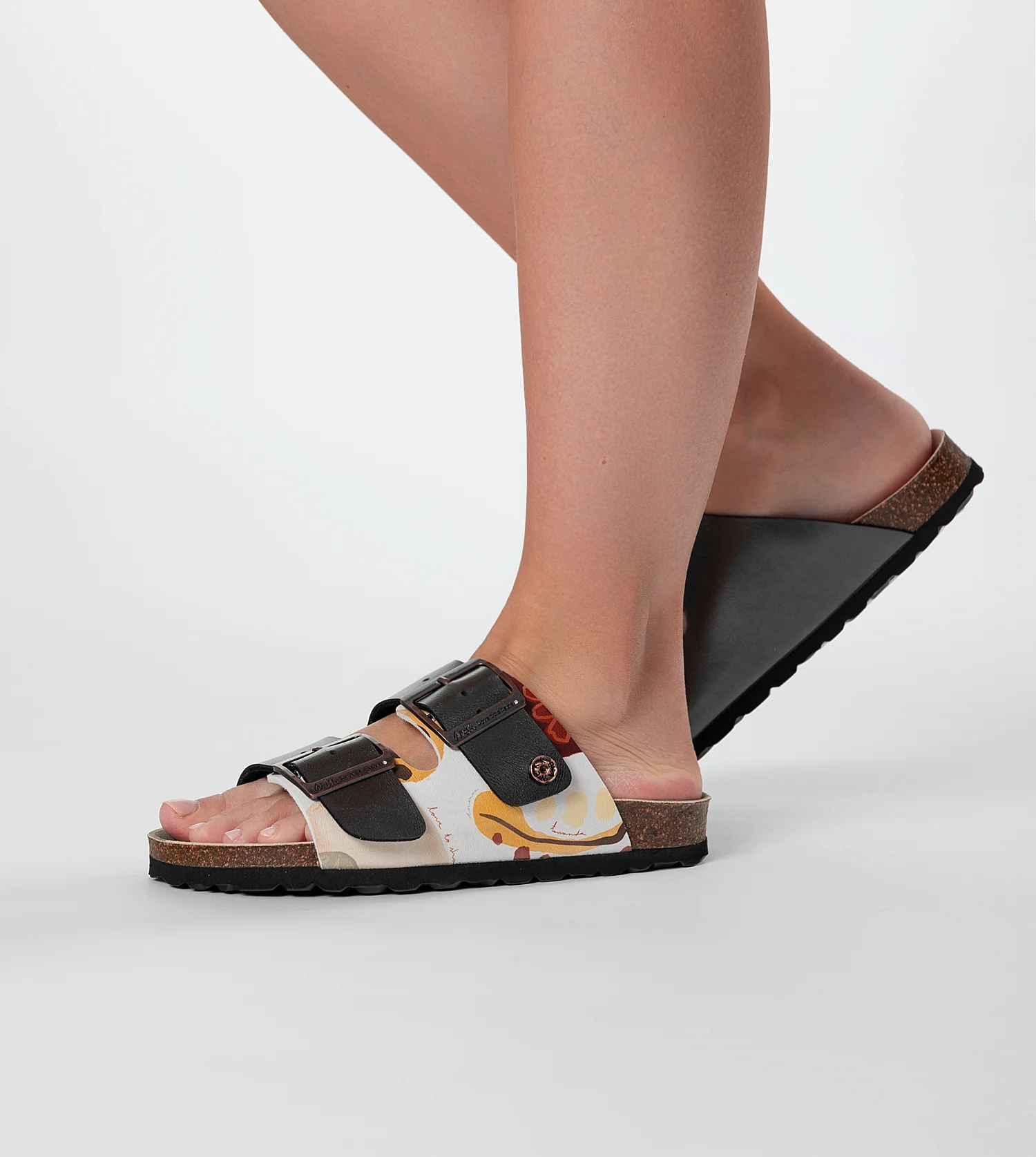Sandalias bio multicolor negras - Image 3