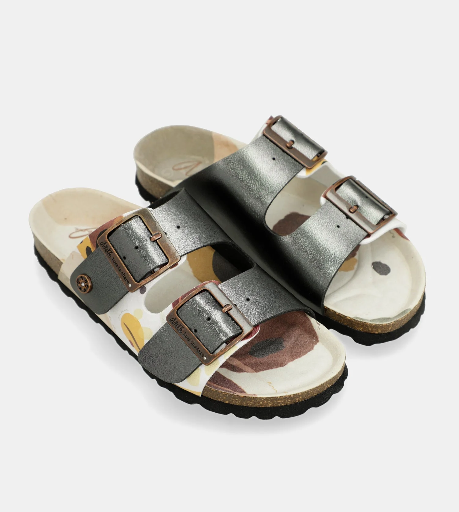 Sandalias bio multicolor negras - Image 7