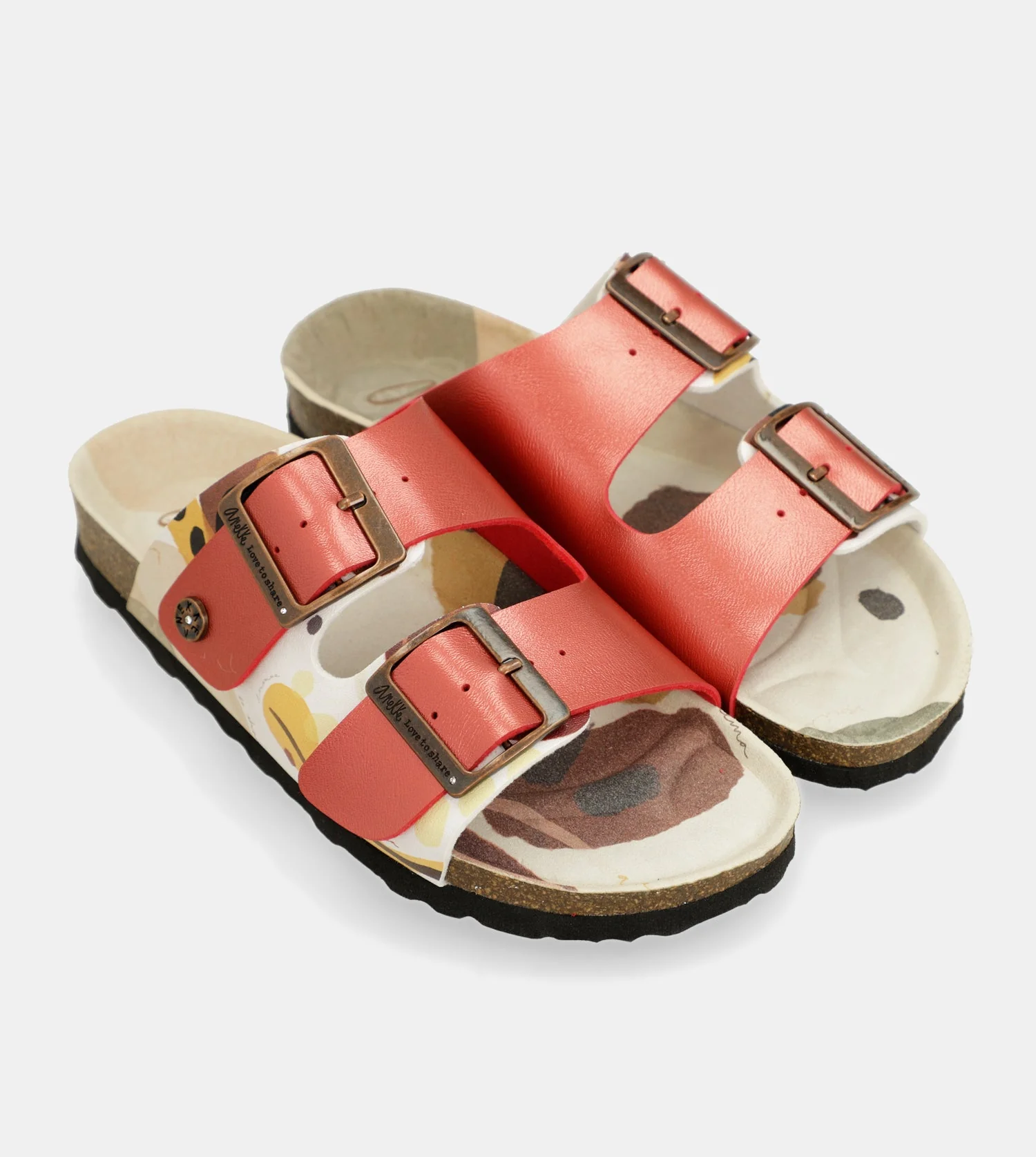 Sandalias bio multicolor rojas - Image 7