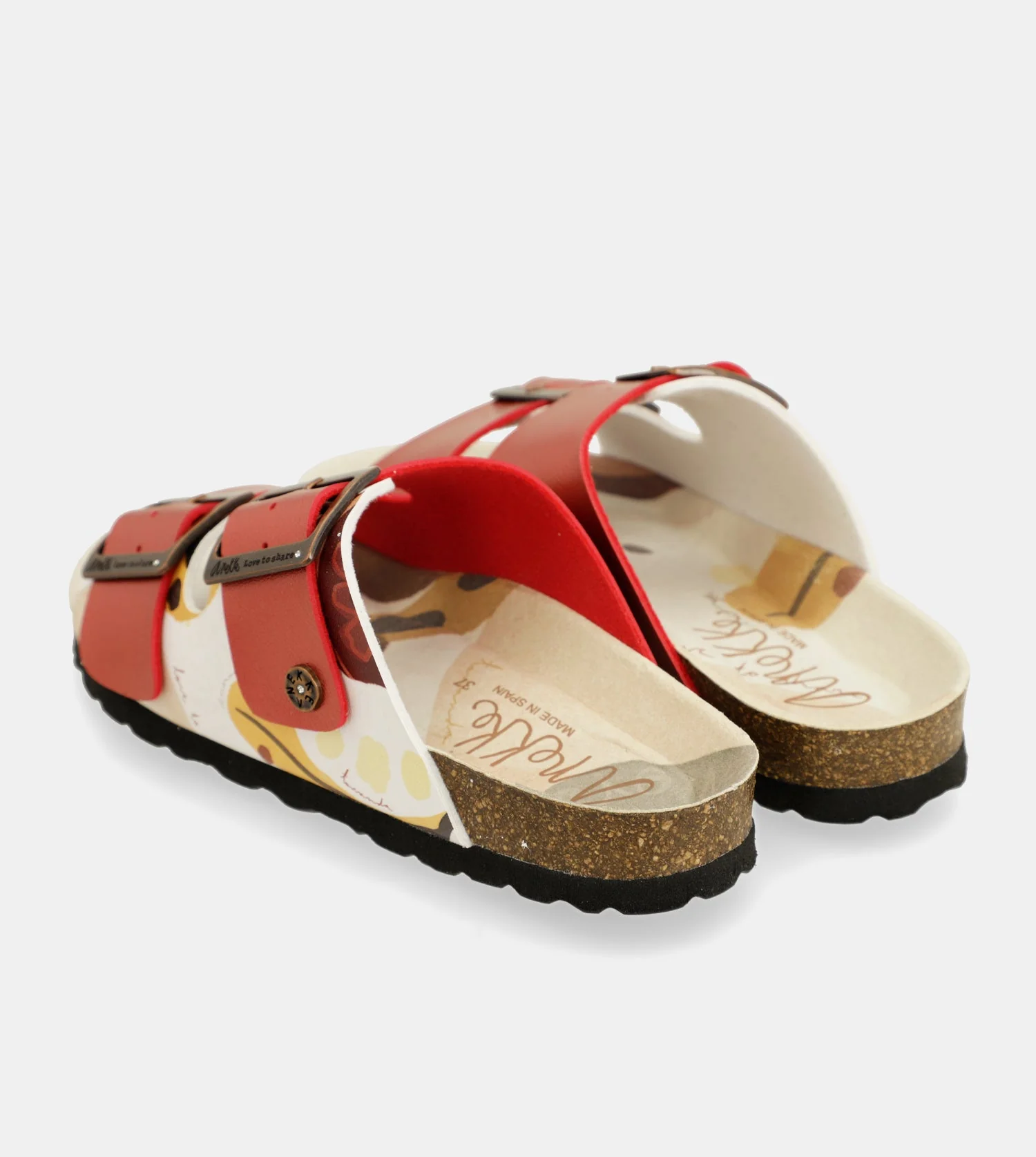Sandalias bio multicolor rojas - Image 8