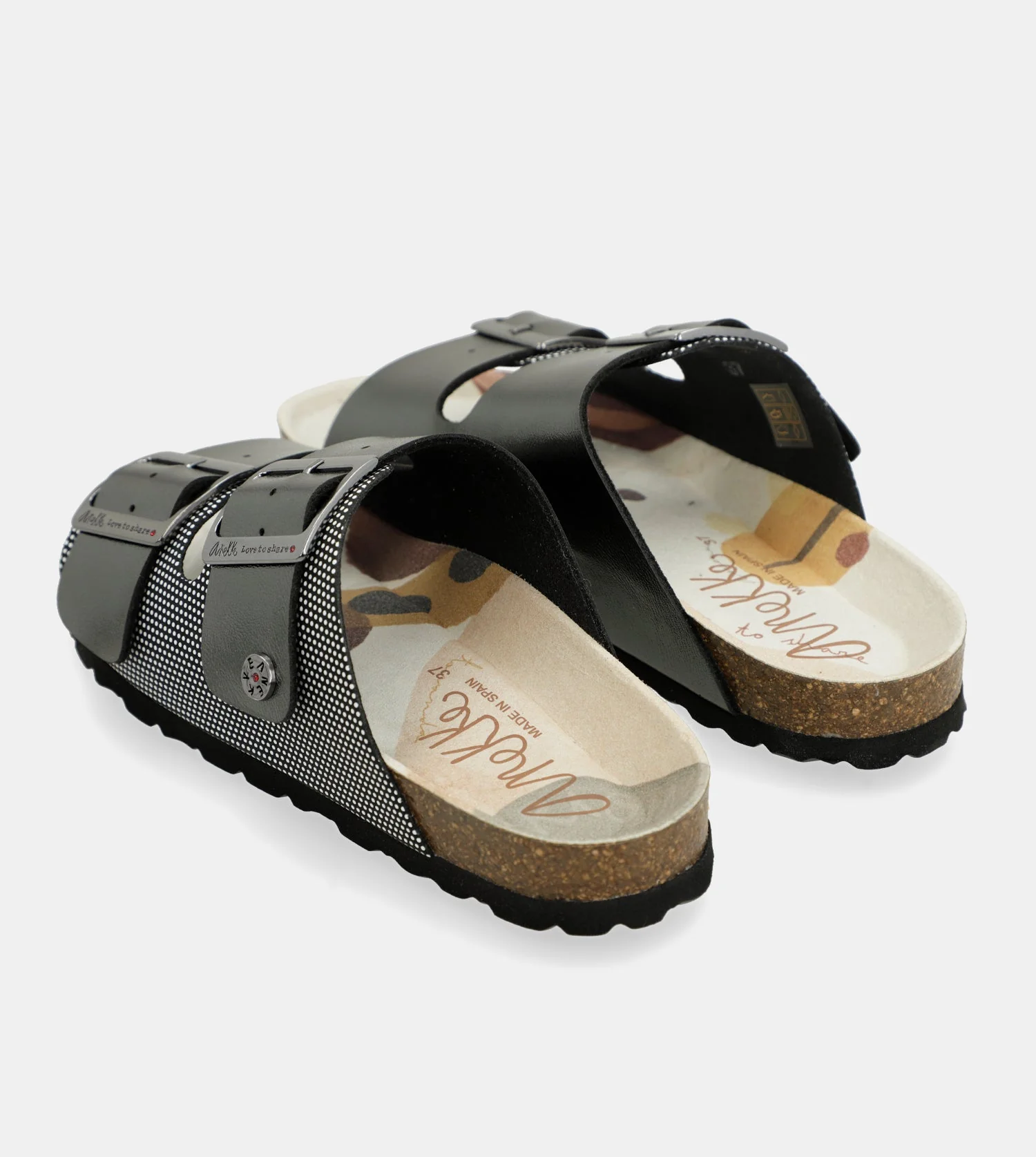 Sandalias bio negras Lunares - Image 7