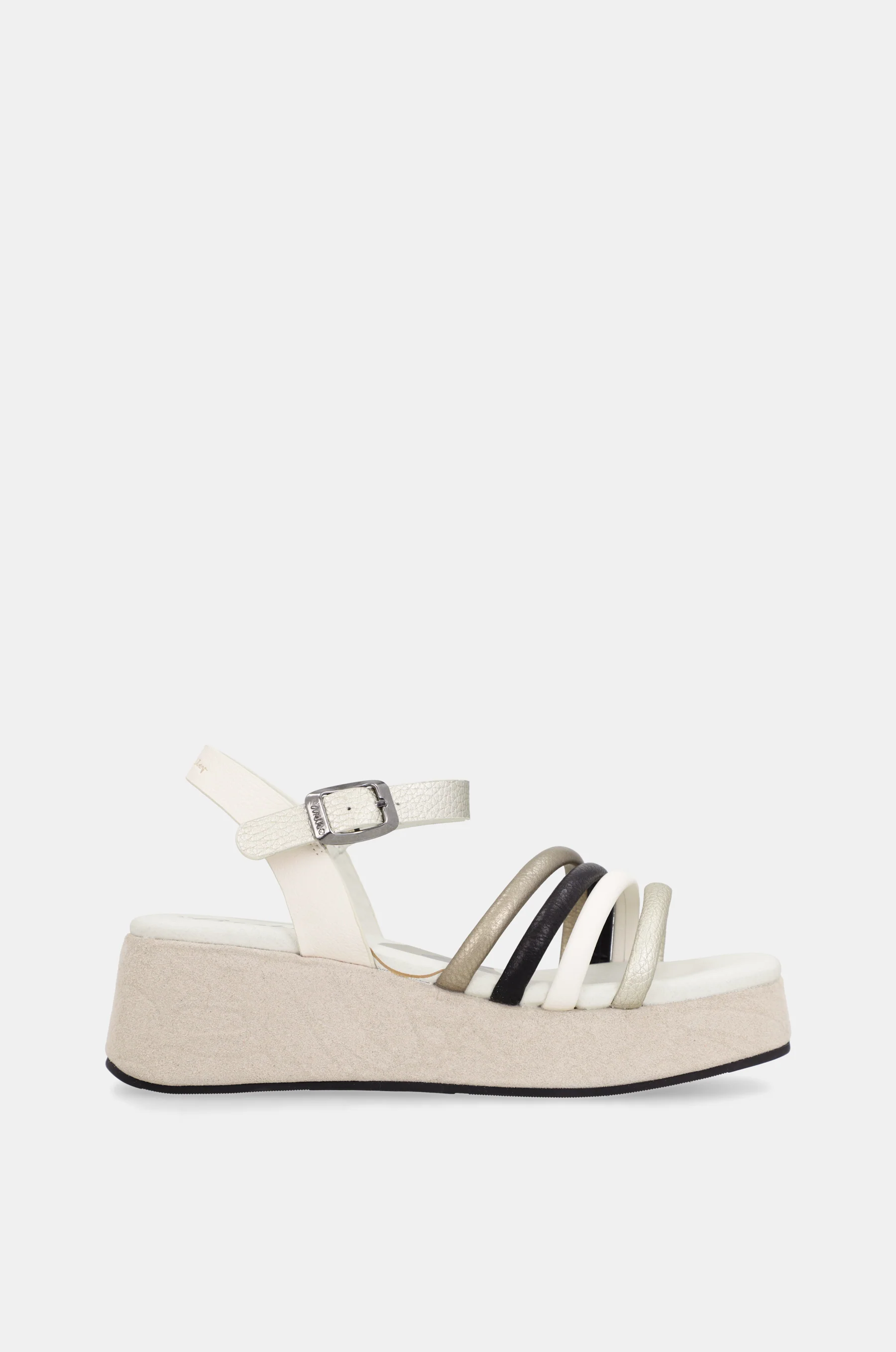 Sandalias con plataforma beige