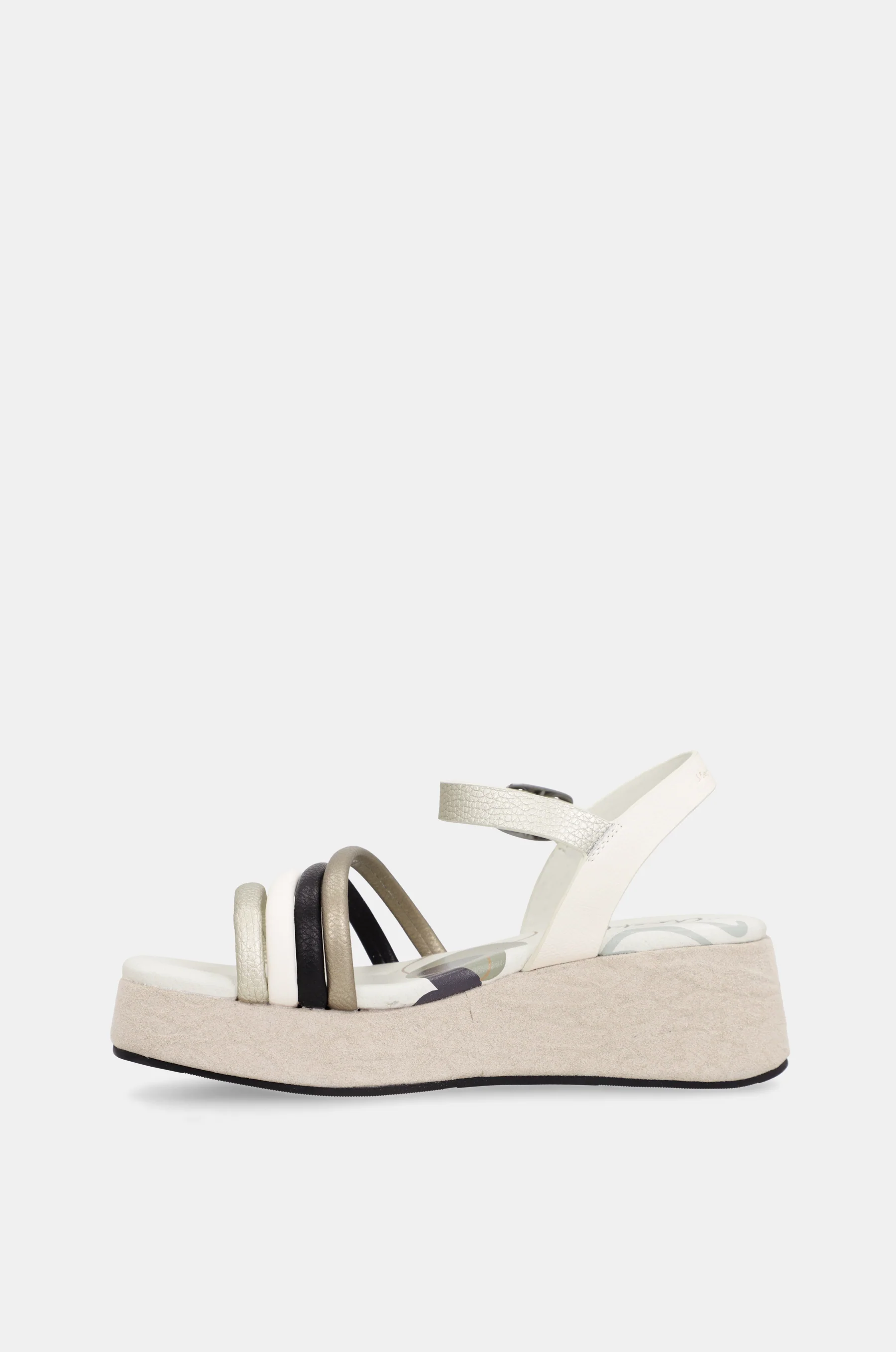 Sandalias con plataforma beige - Image 4