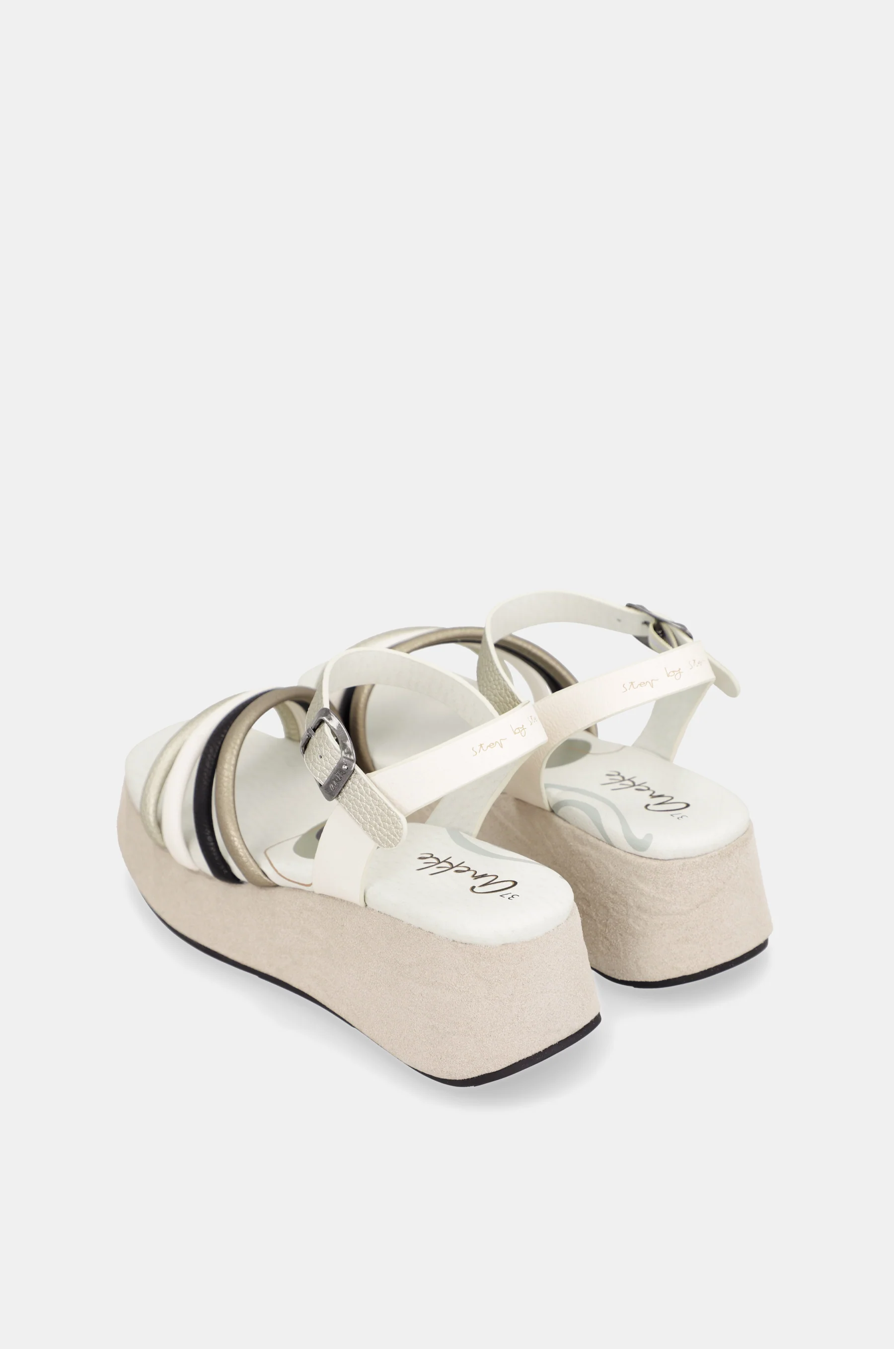 Sandalias con plataforma beige - Image 5