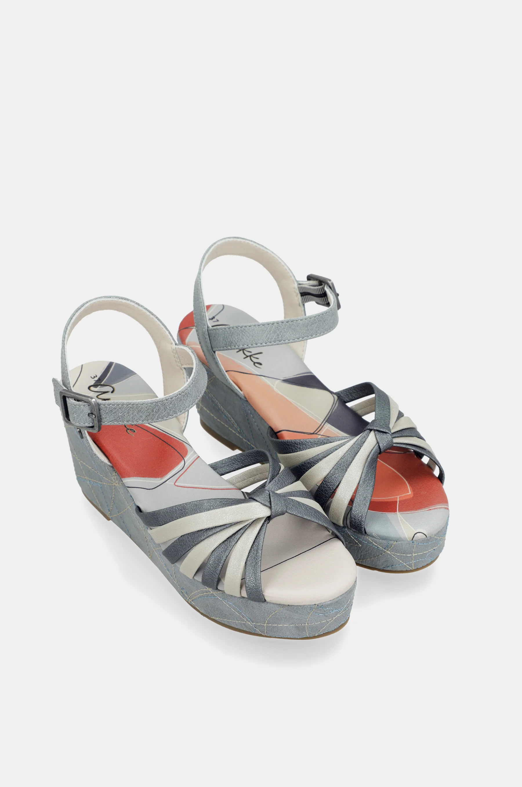 Sandalias cruzadas azul Auralis - Image 3