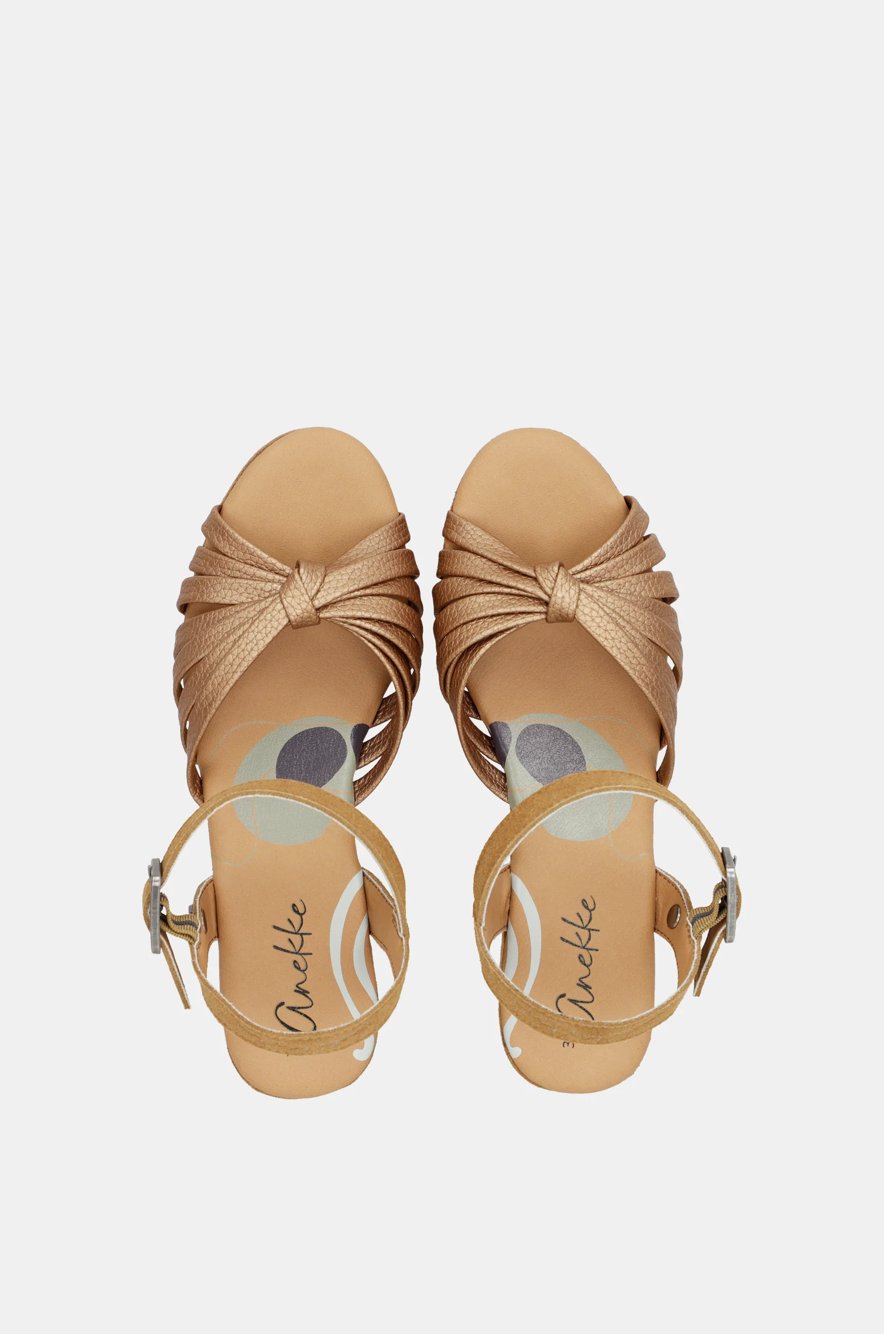 Sandalias cruzadas color canela Gaia - Image 8