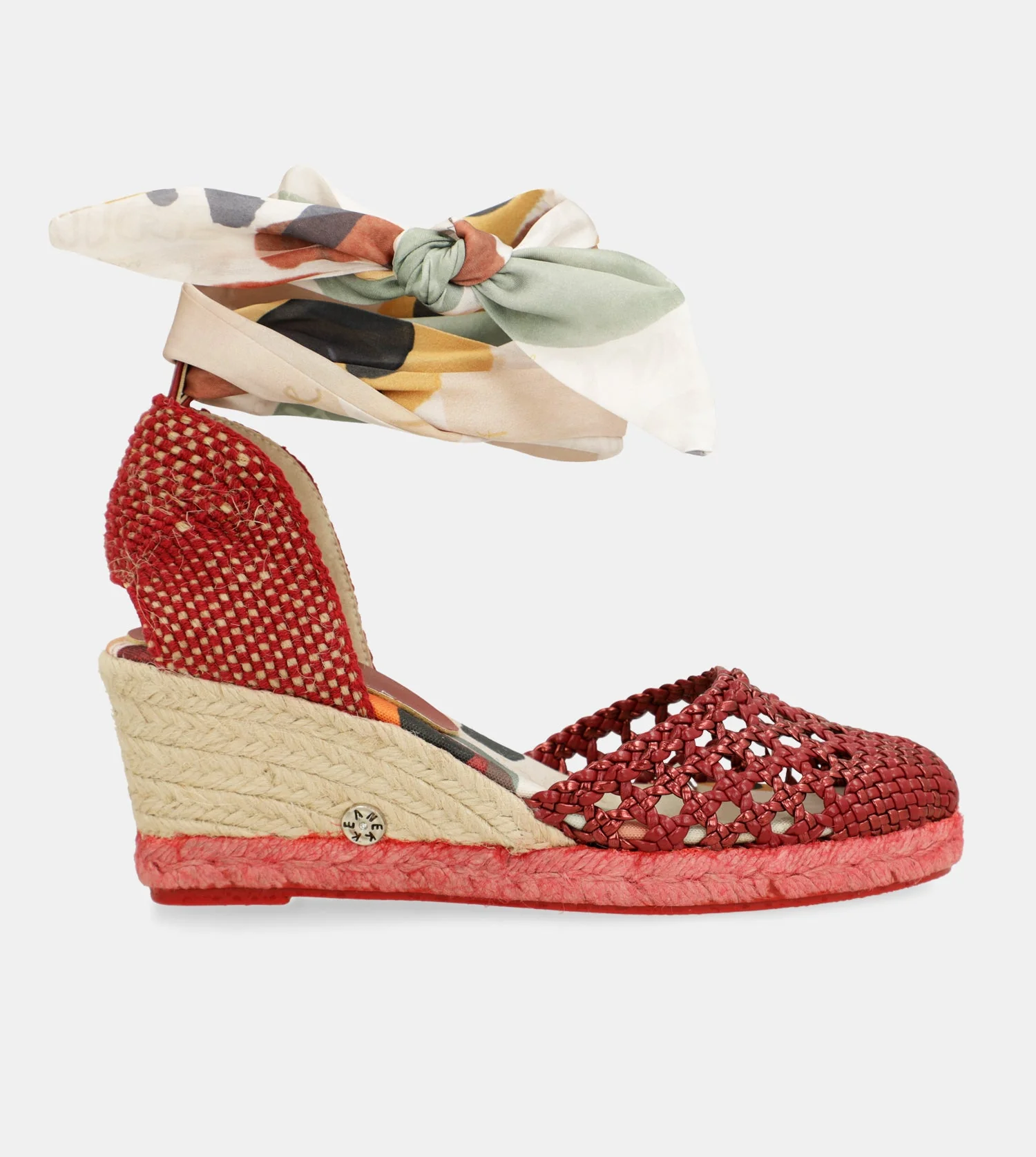 Sandalias de cuña rojas Alma - Image 6