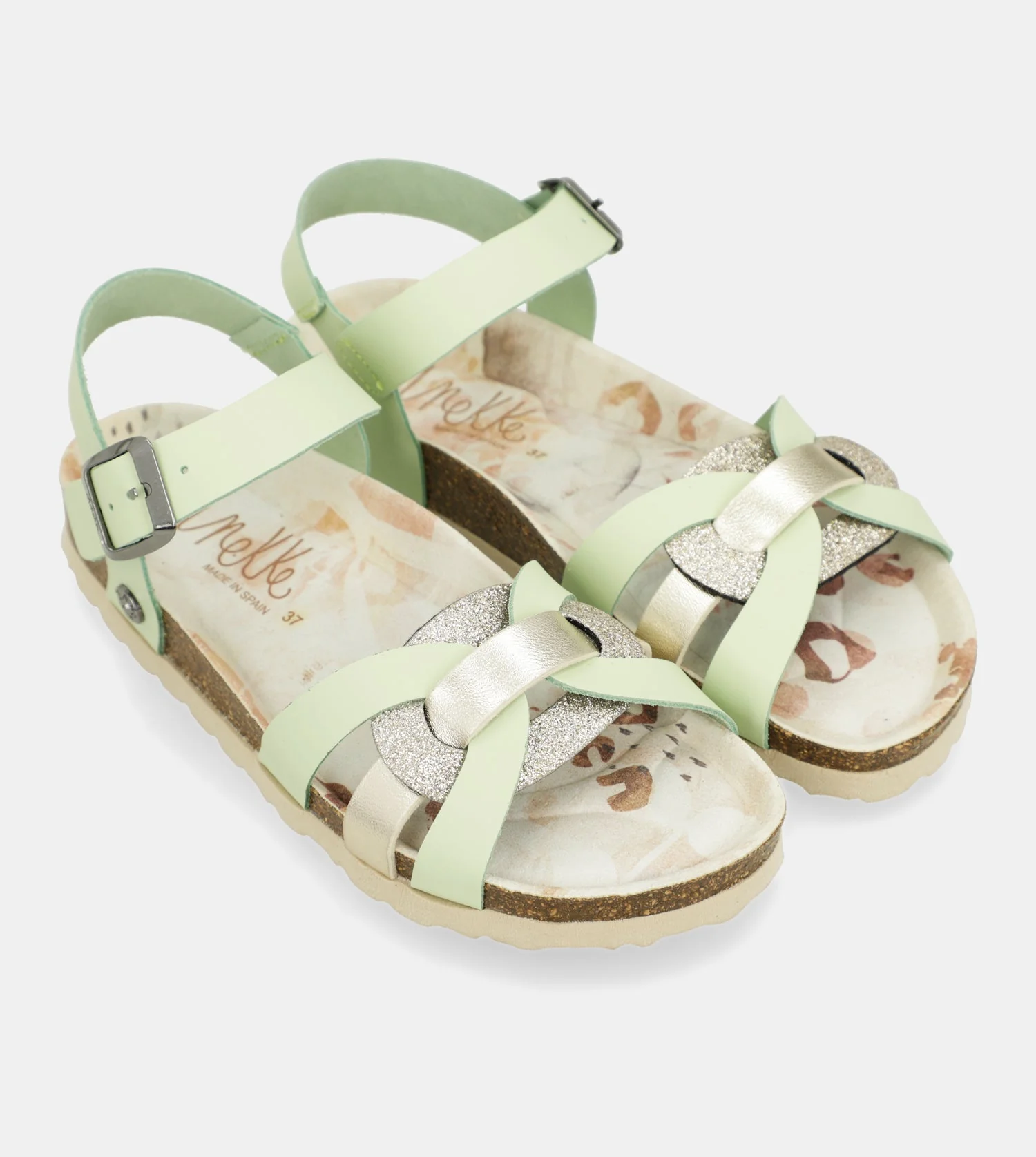 Sandalias tiras verde Memories - Image 4