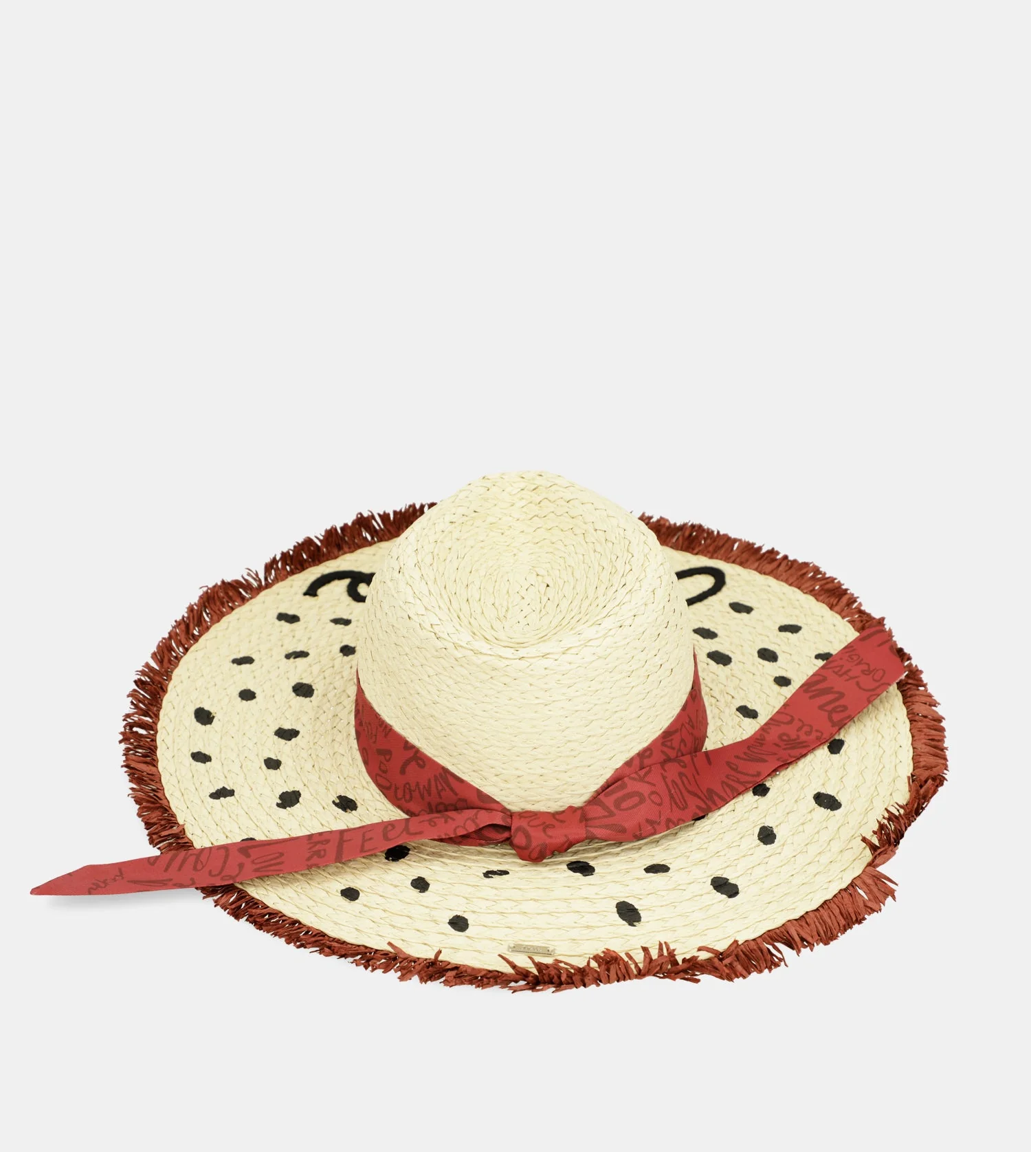 Sombrero de rafia lunares - Image 3