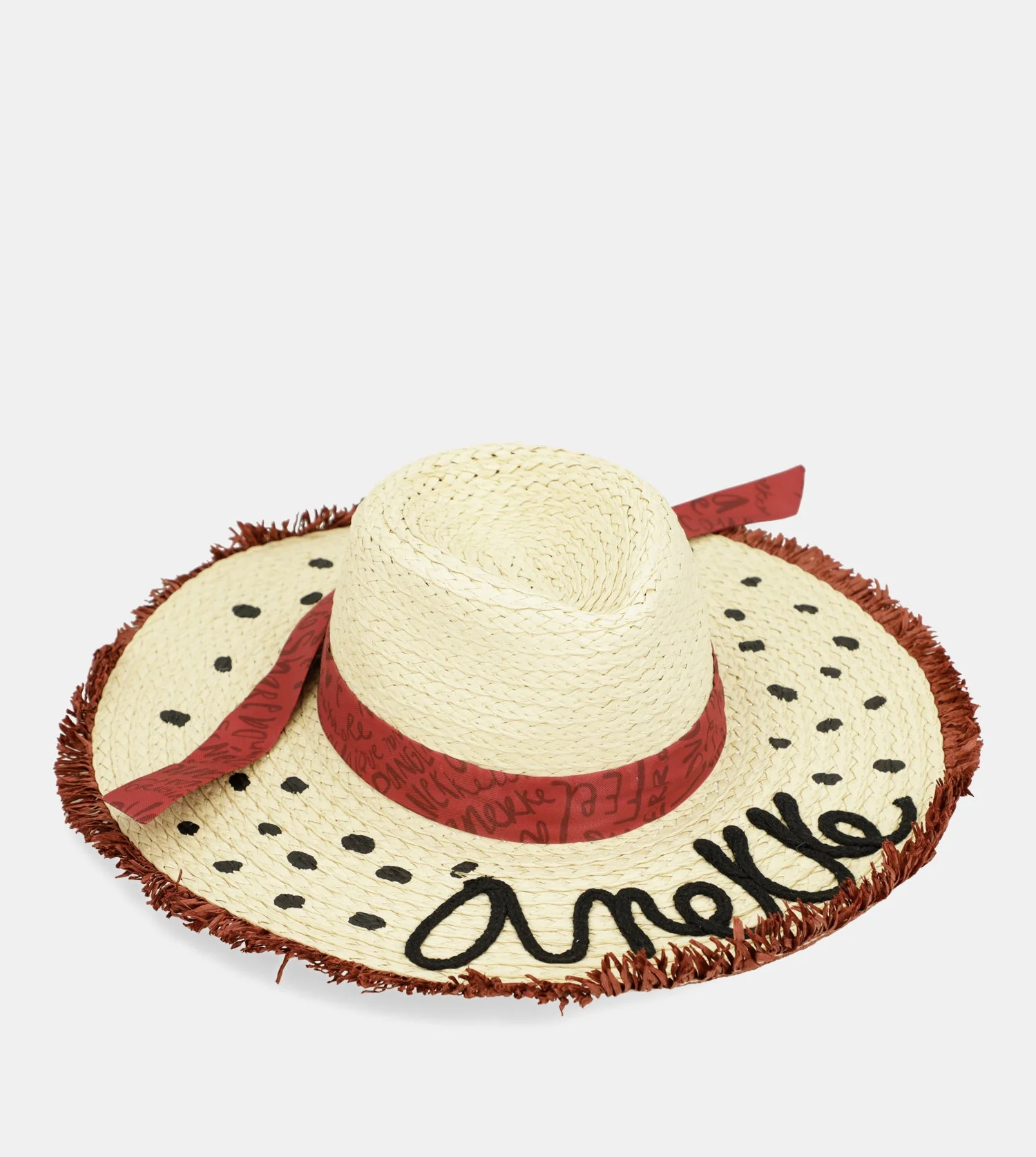 Sombrero de rafia lunares - Image 4