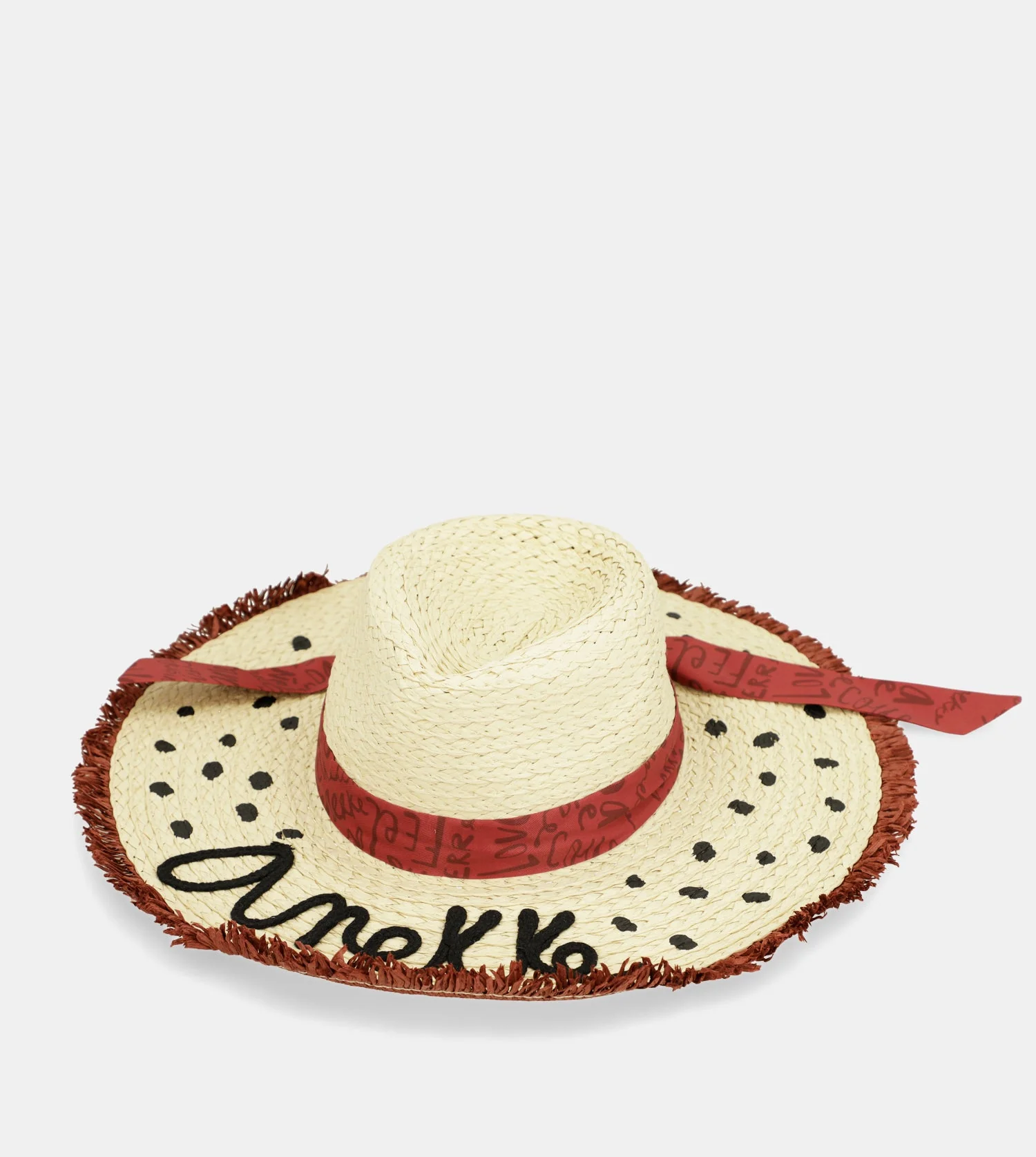 Sombrero de rafia lunares - Image 5