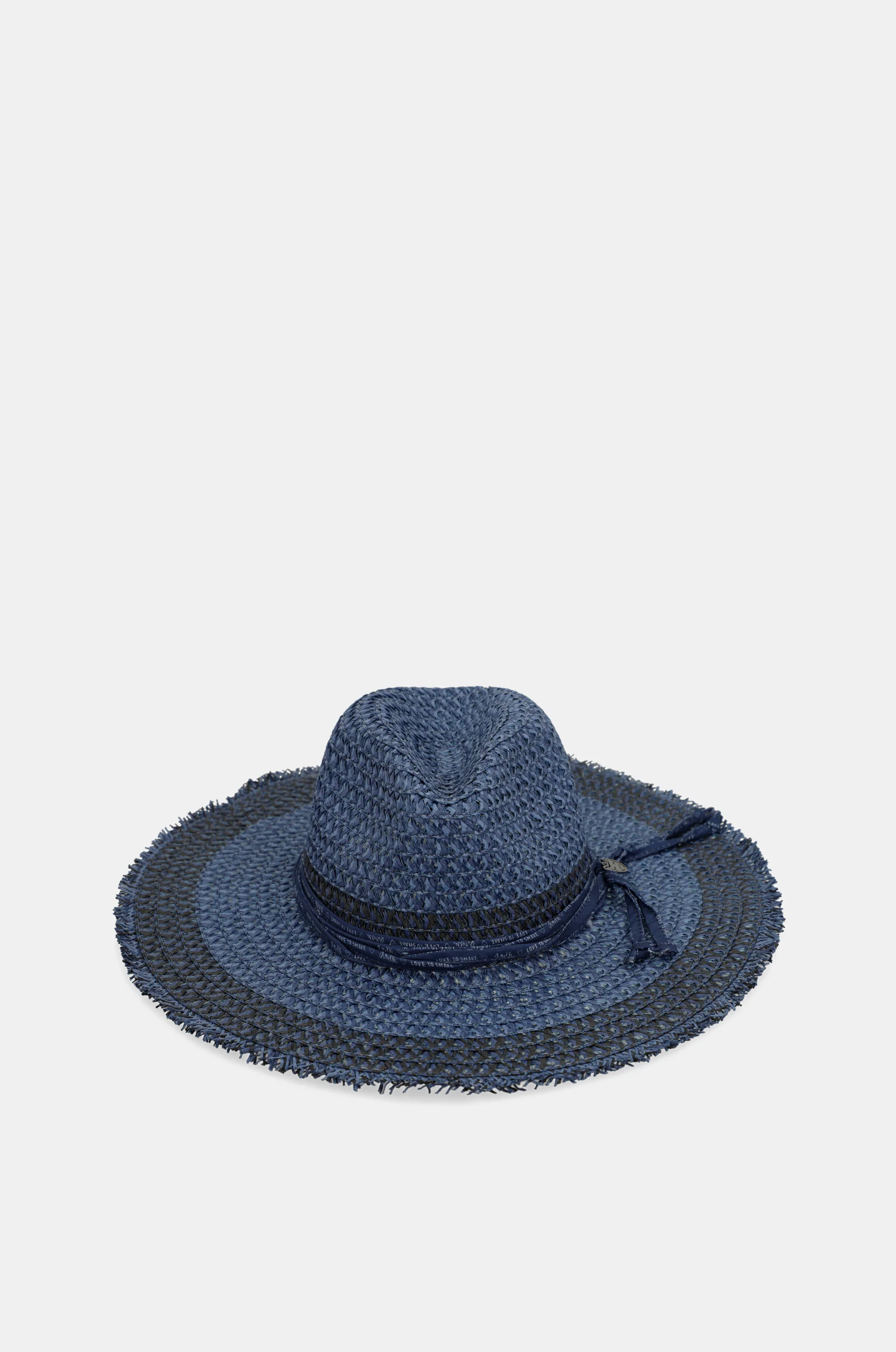 Sombrero rafia bicolor