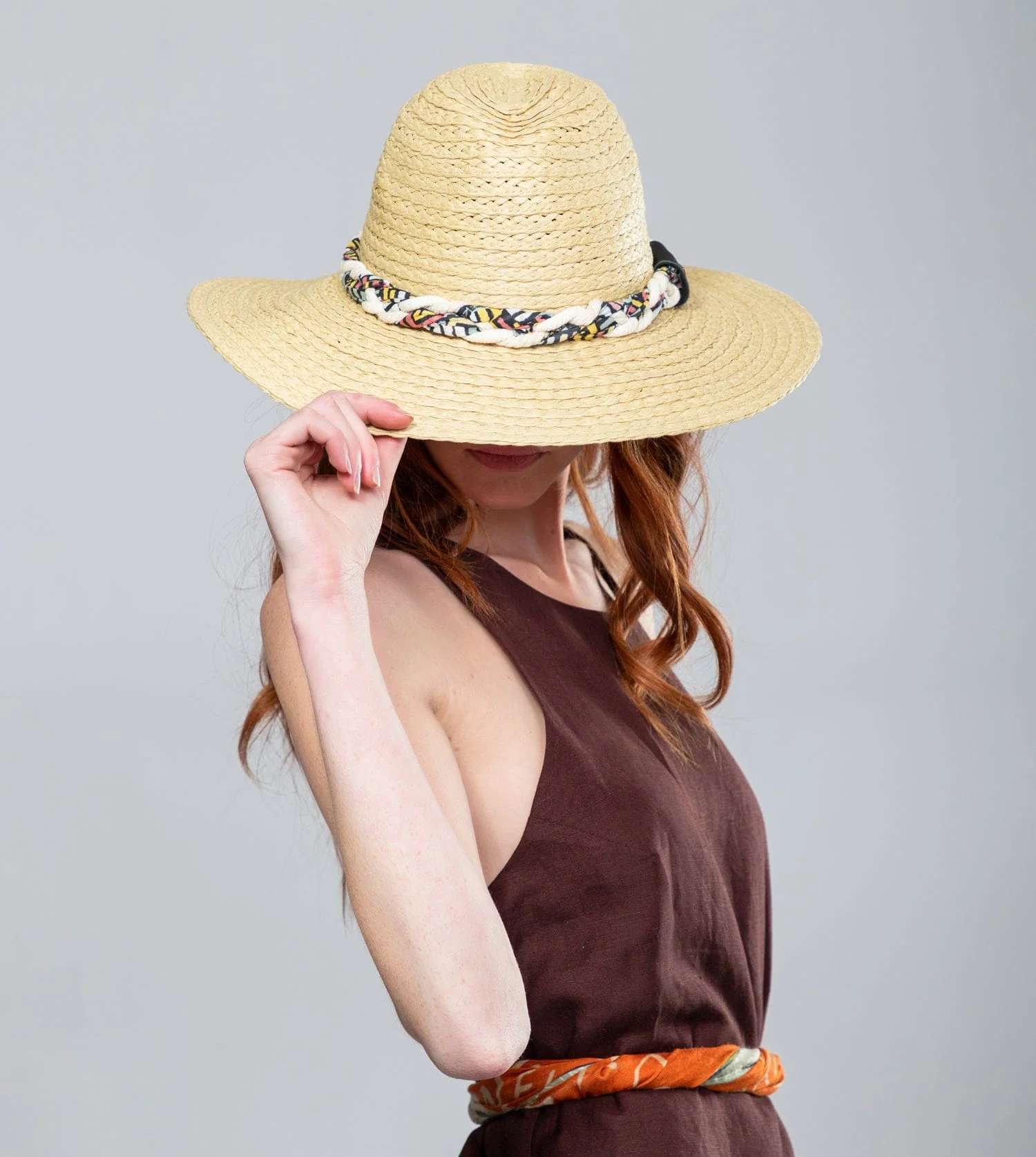 Sombrero rafia crudo - Image 2