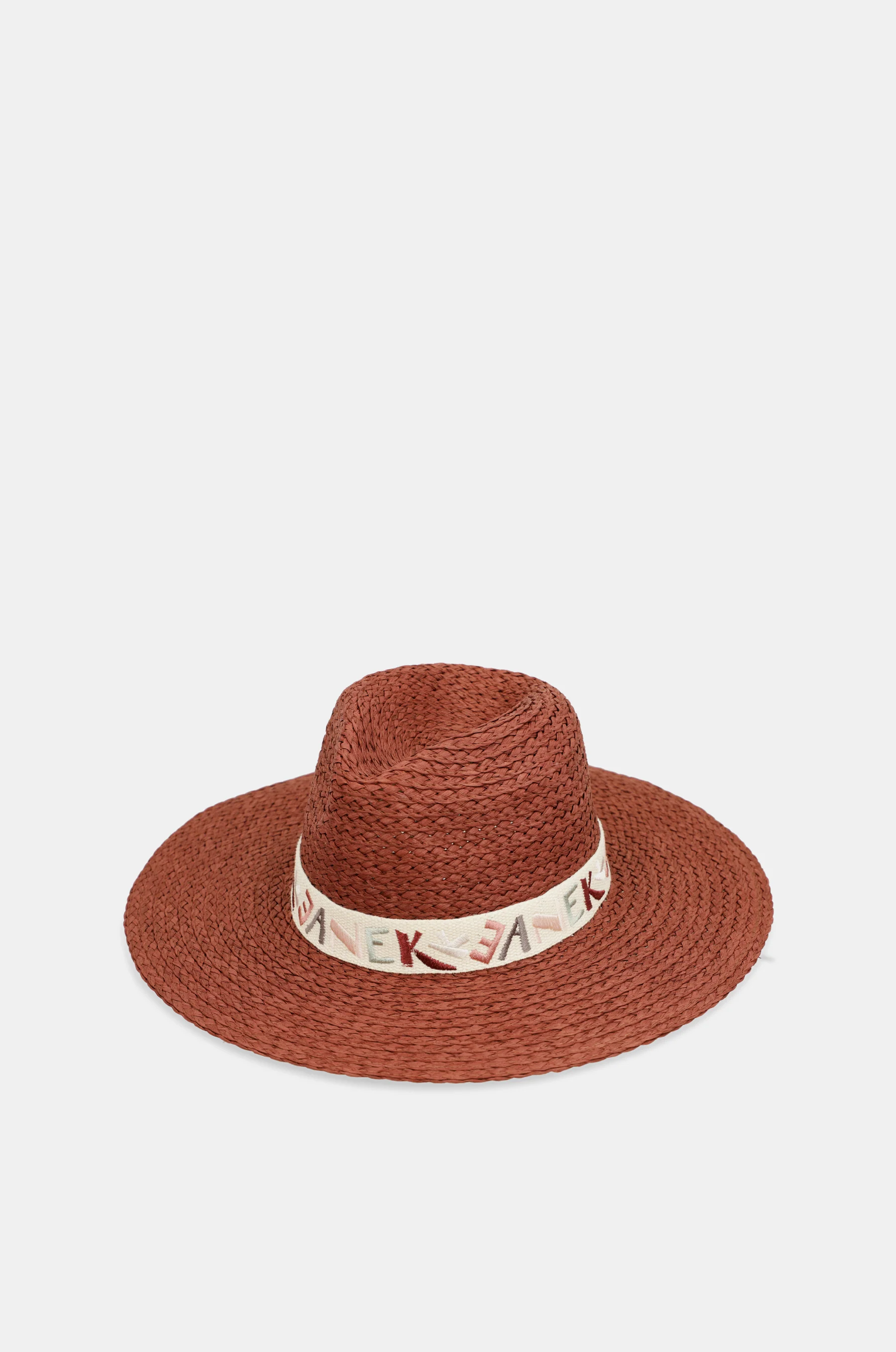 Sombrero rafia teja - Image 3