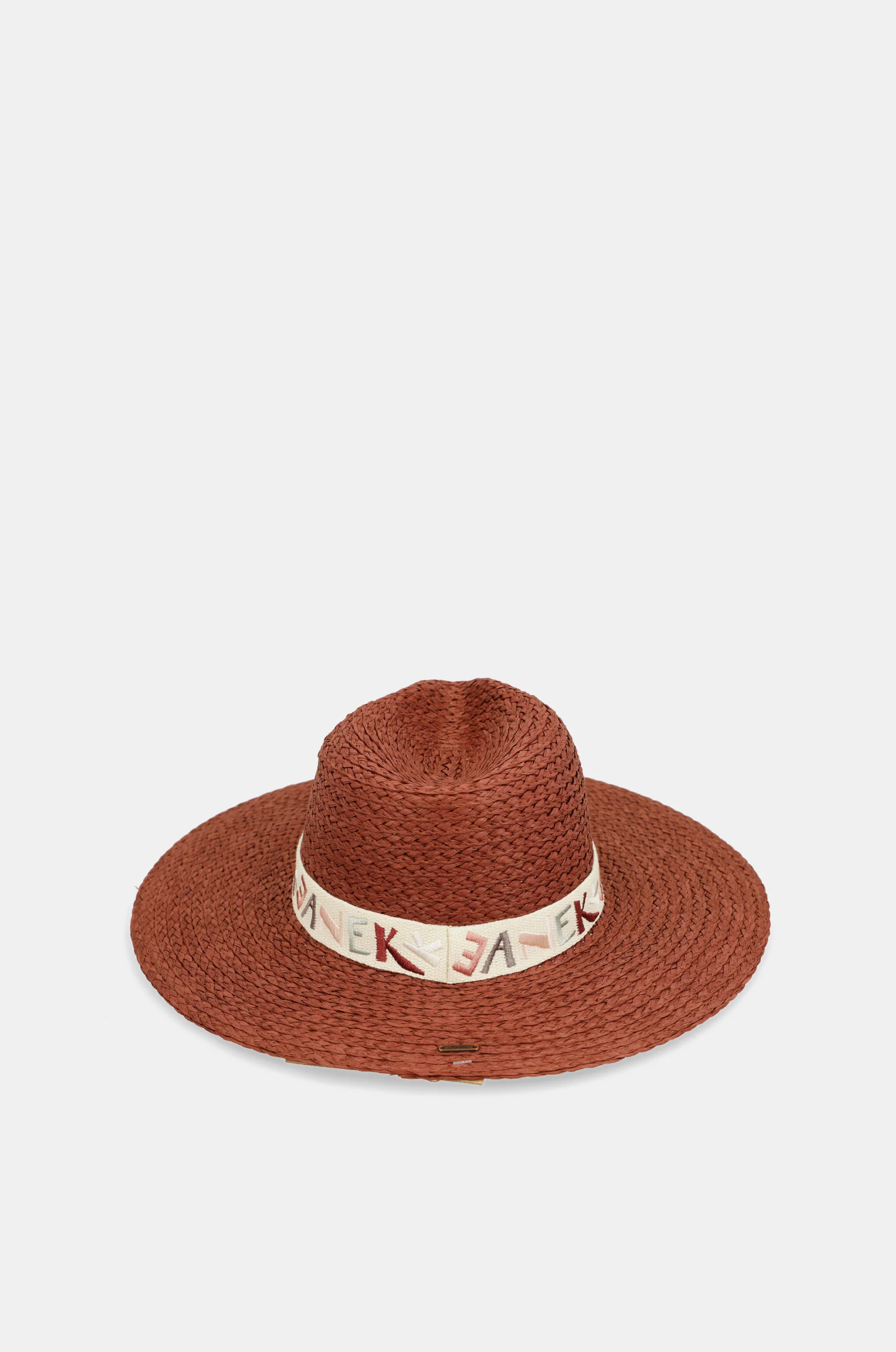 Sombrero rafia teja - Image 4