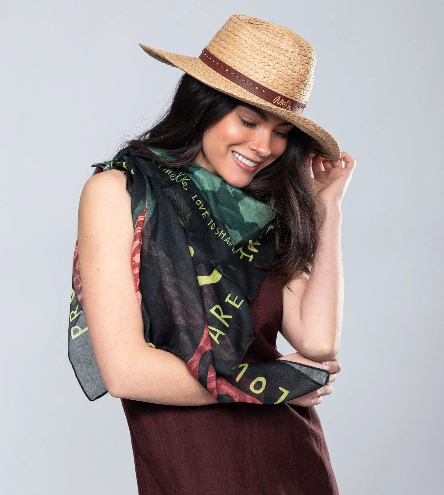 Sombrero rafia tostado - Image 2