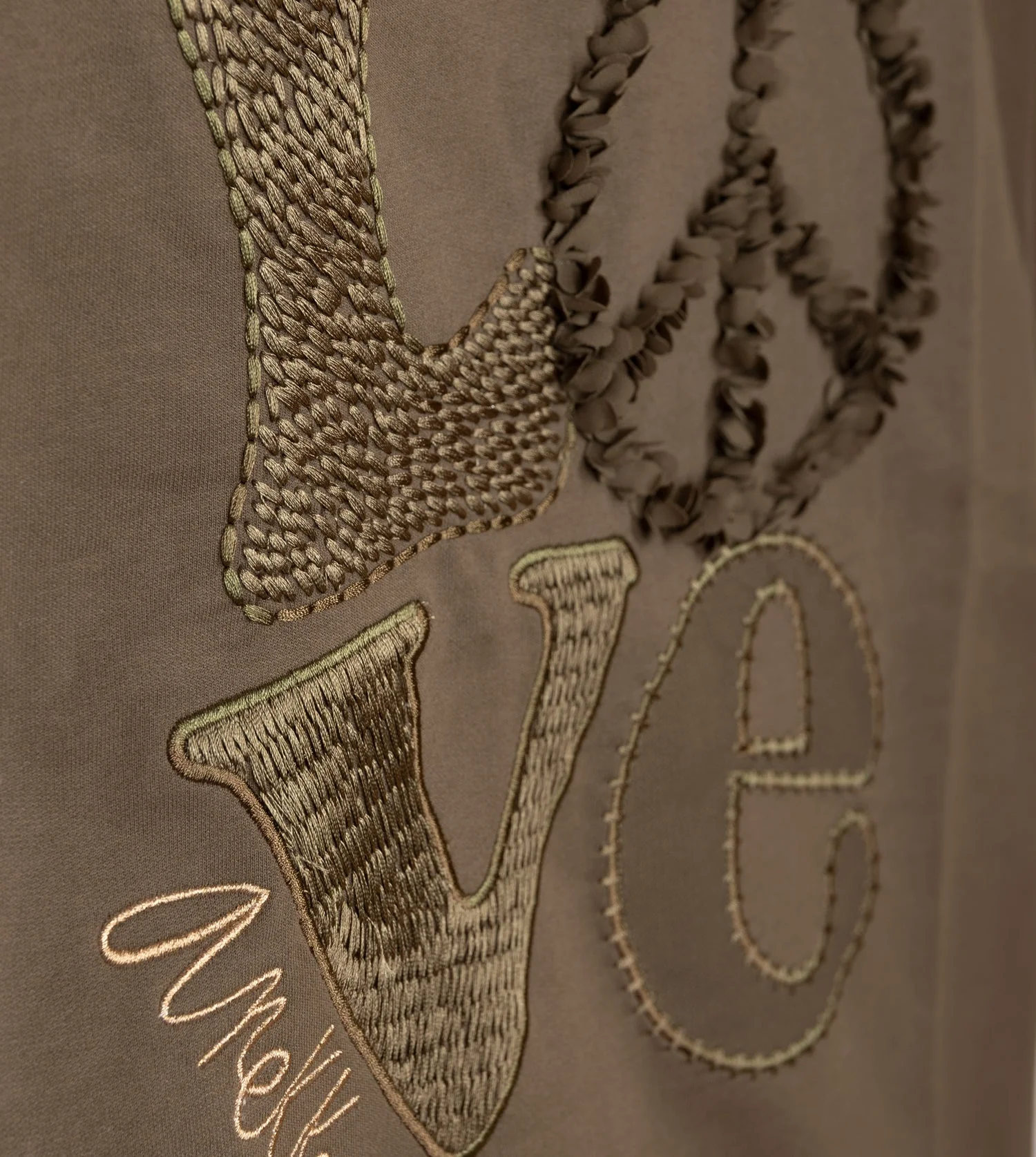 Sudadera verde sin mangas Peace & Love - Image 5