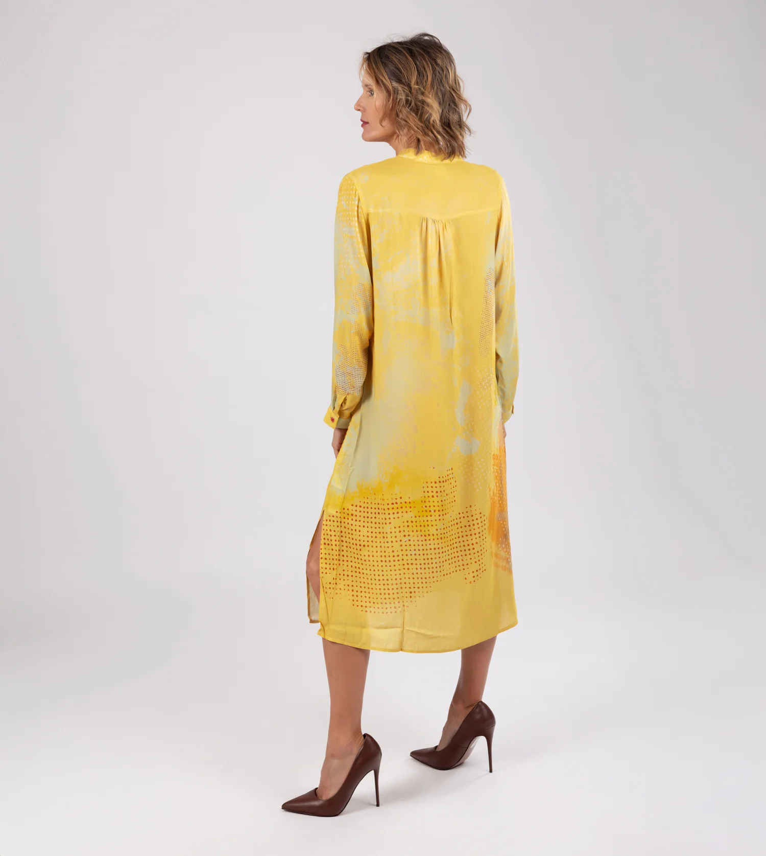 Vestido camisero amarillo - Image 4