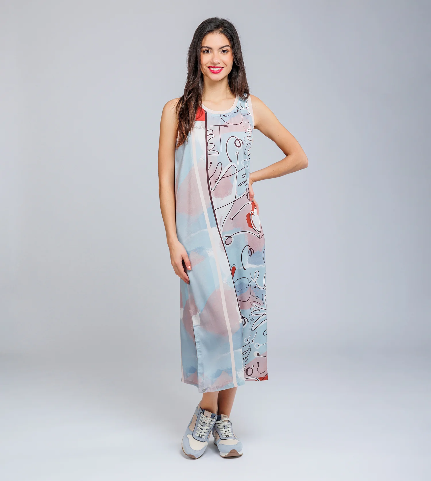 Vestido largo sin mangas Alma - Image 3