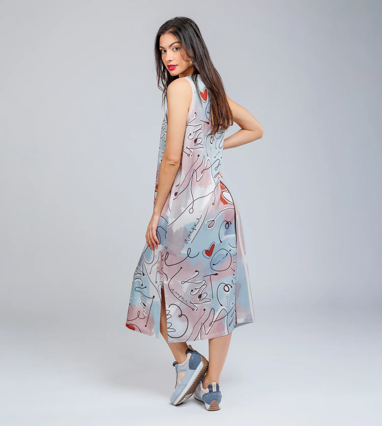 Vestido largo sin mangas Alma - Image 4